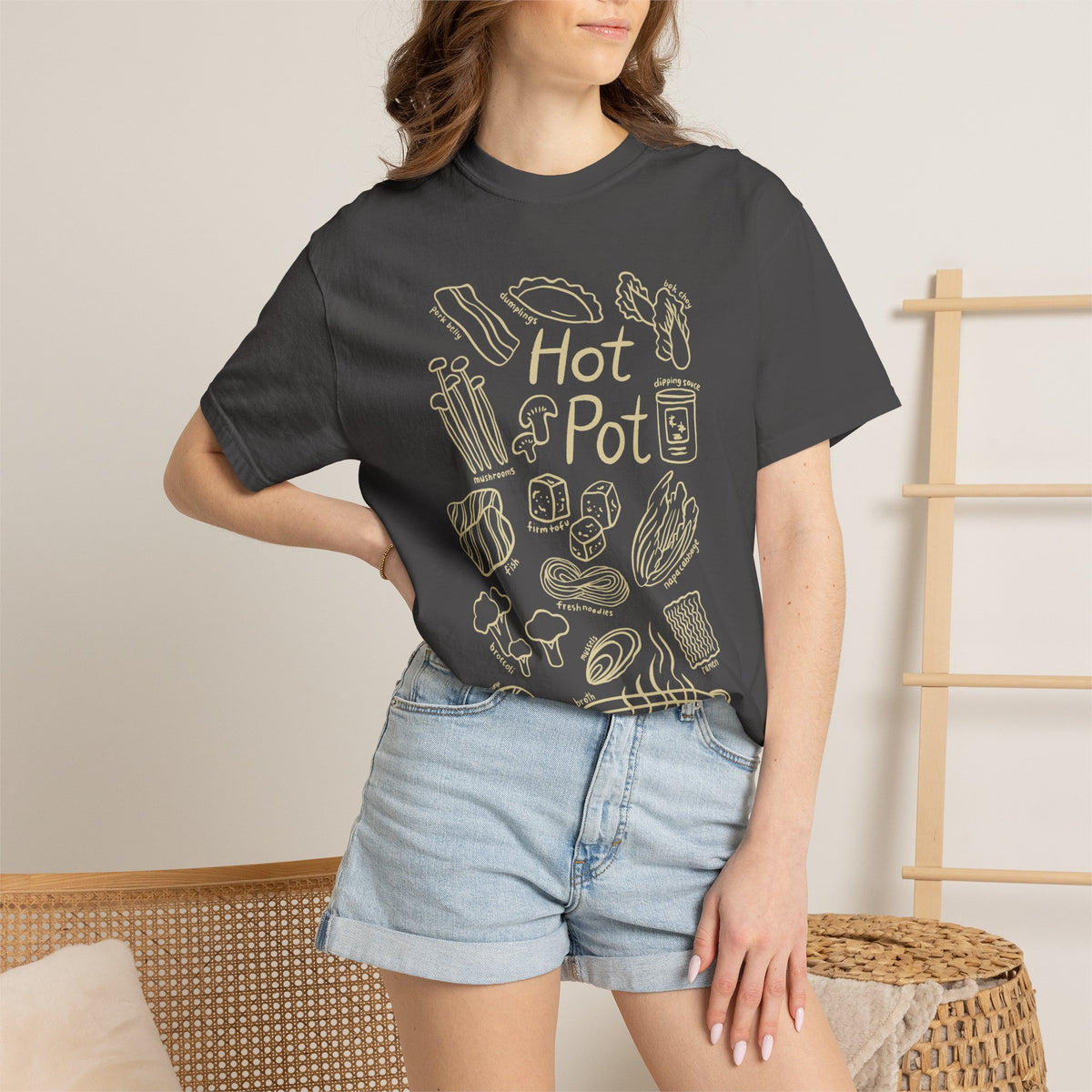 Hot Pot Unisex Garment-Dyed T-shirt
