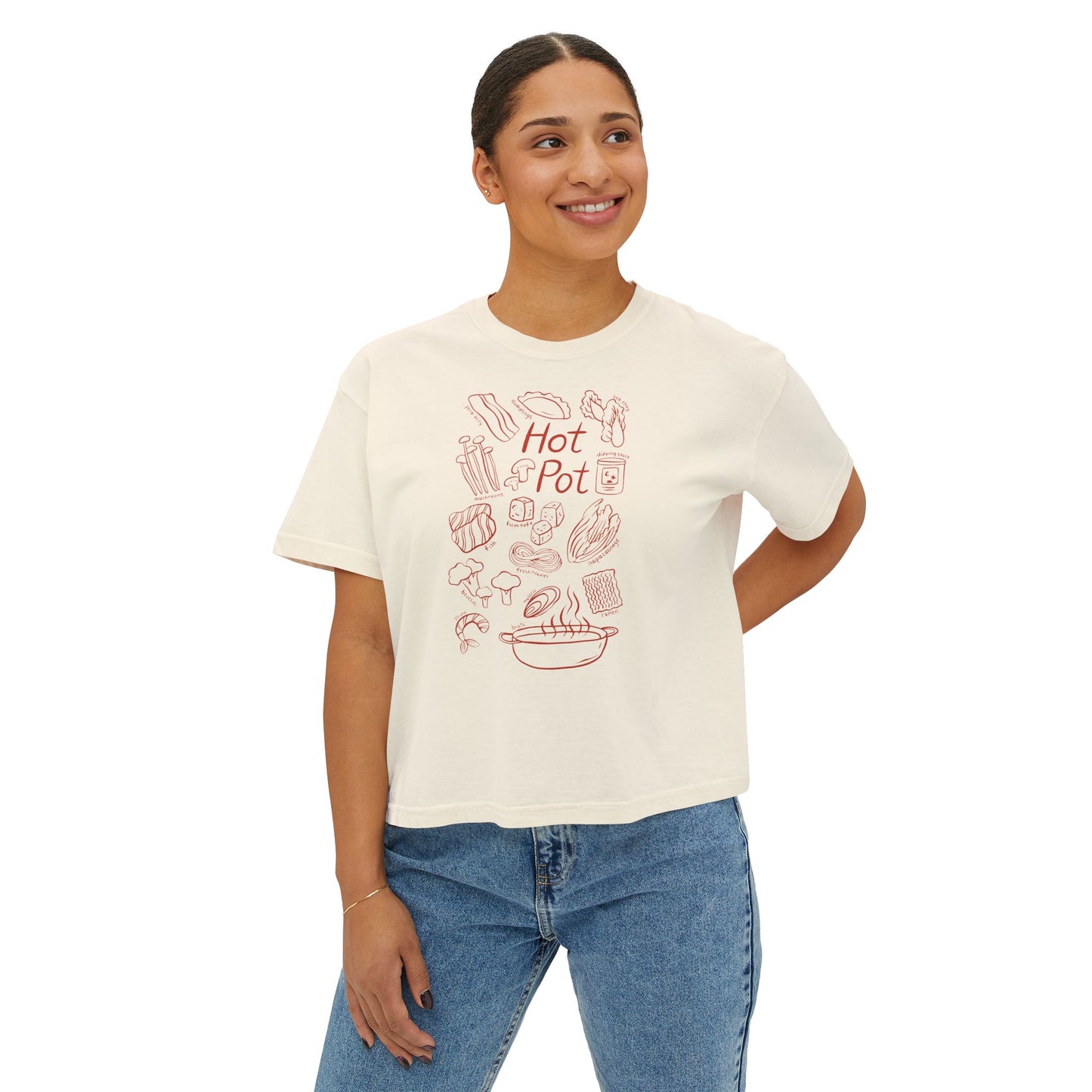 Hot Pot Ingredients Tee | Hotpot Illustration