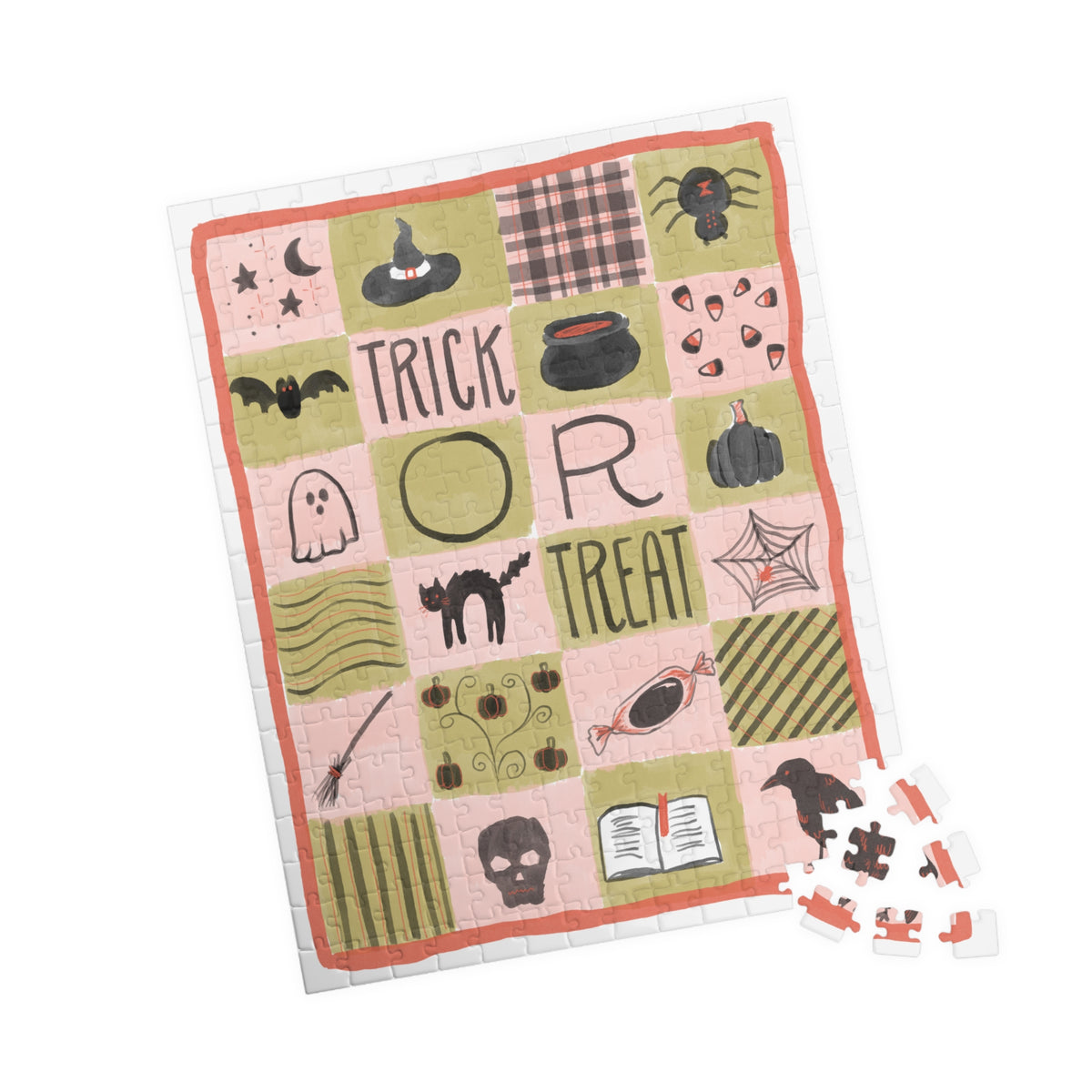 Halloween Trick or Treat Puzzle — Spooky Patchwork Jigsaw (110, 252, 520 pcs)