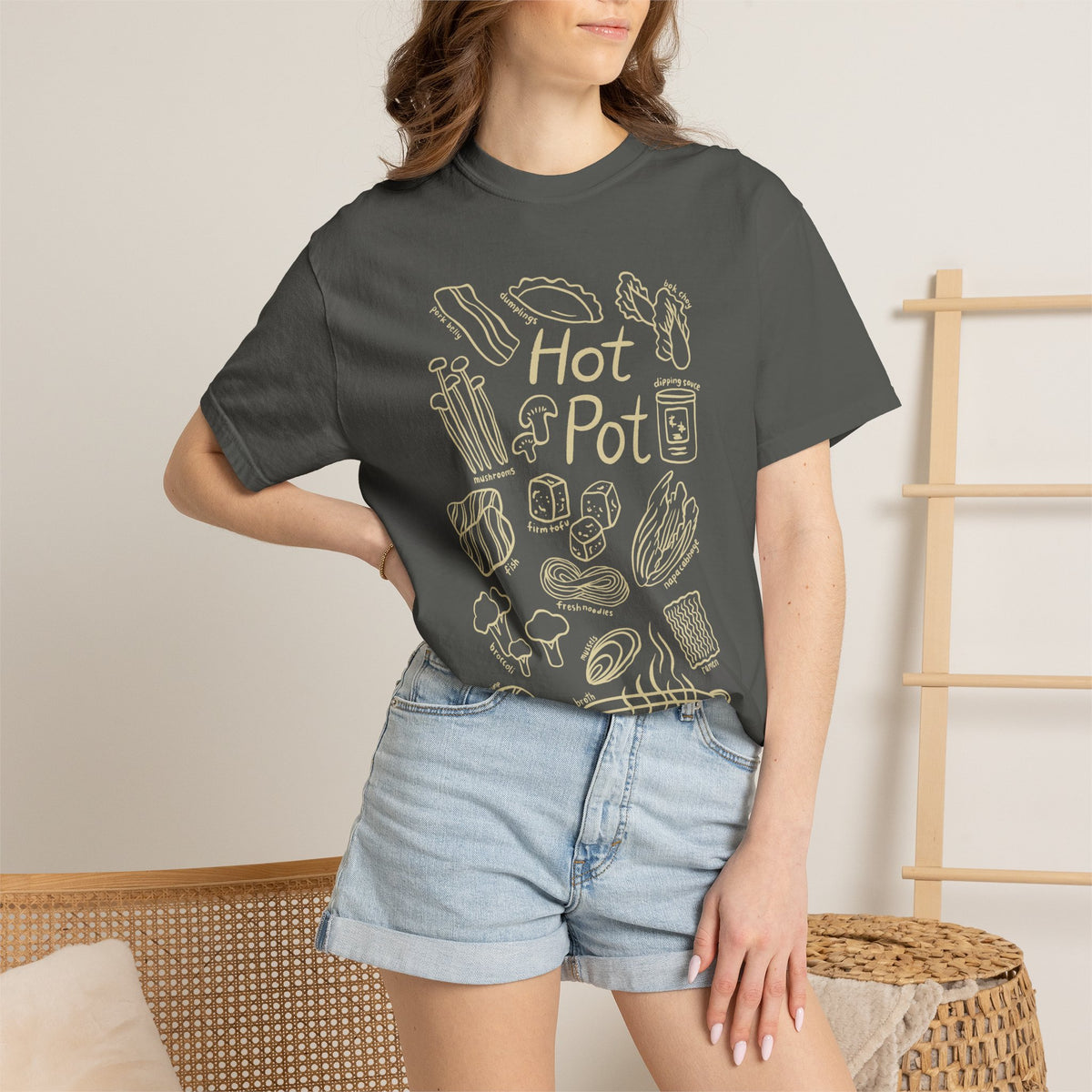 Hot Pot Unisex Garment-Dyed T-shirt