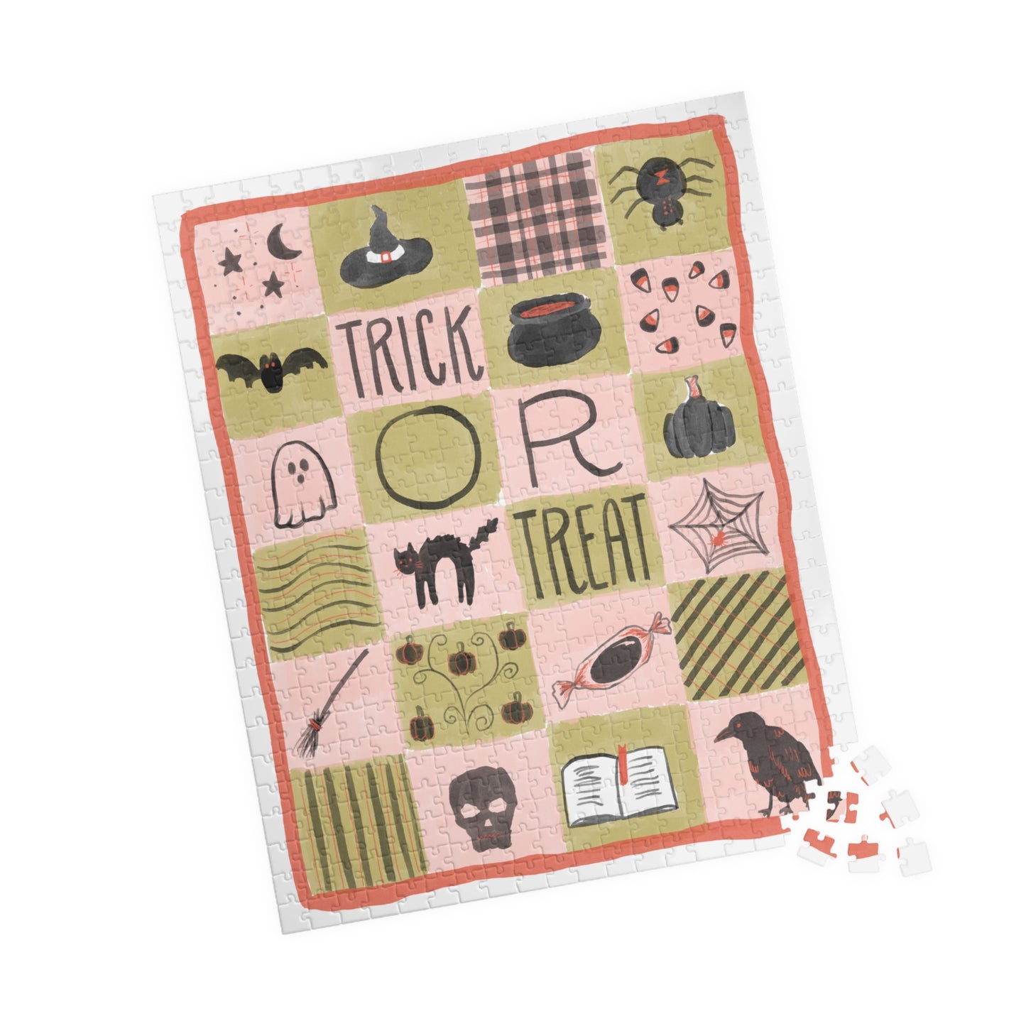 Halloween Trick or Treat Puzzle — Spooky Patchwork Jigsaw (110, 252, 520 pcs)