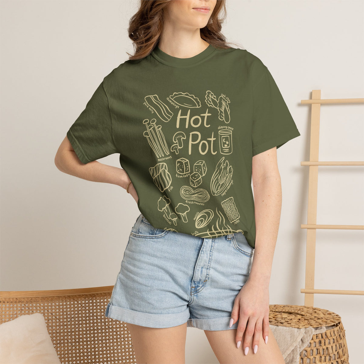 Hot Pot Unisex Garment-Dyed T-shirt