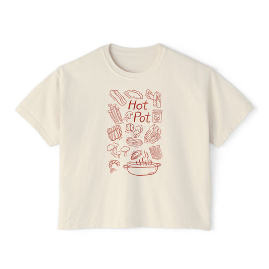 Hot Pot Ingredients Tee | Hotpot Illustration
