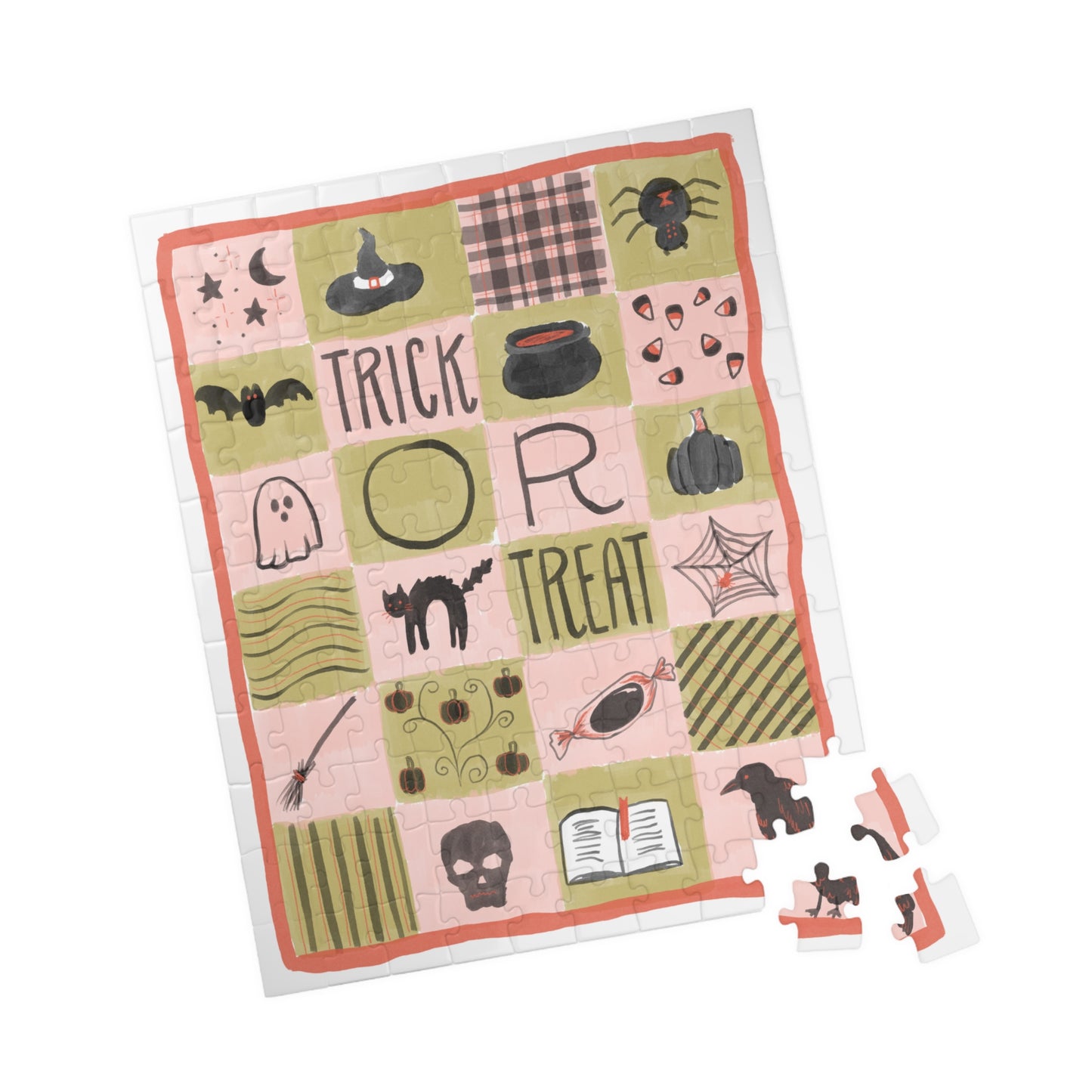 Halloween Trick or Treat Puzzle — Spooky Patchwork Jigsaw (110, 252, 520 pcs)