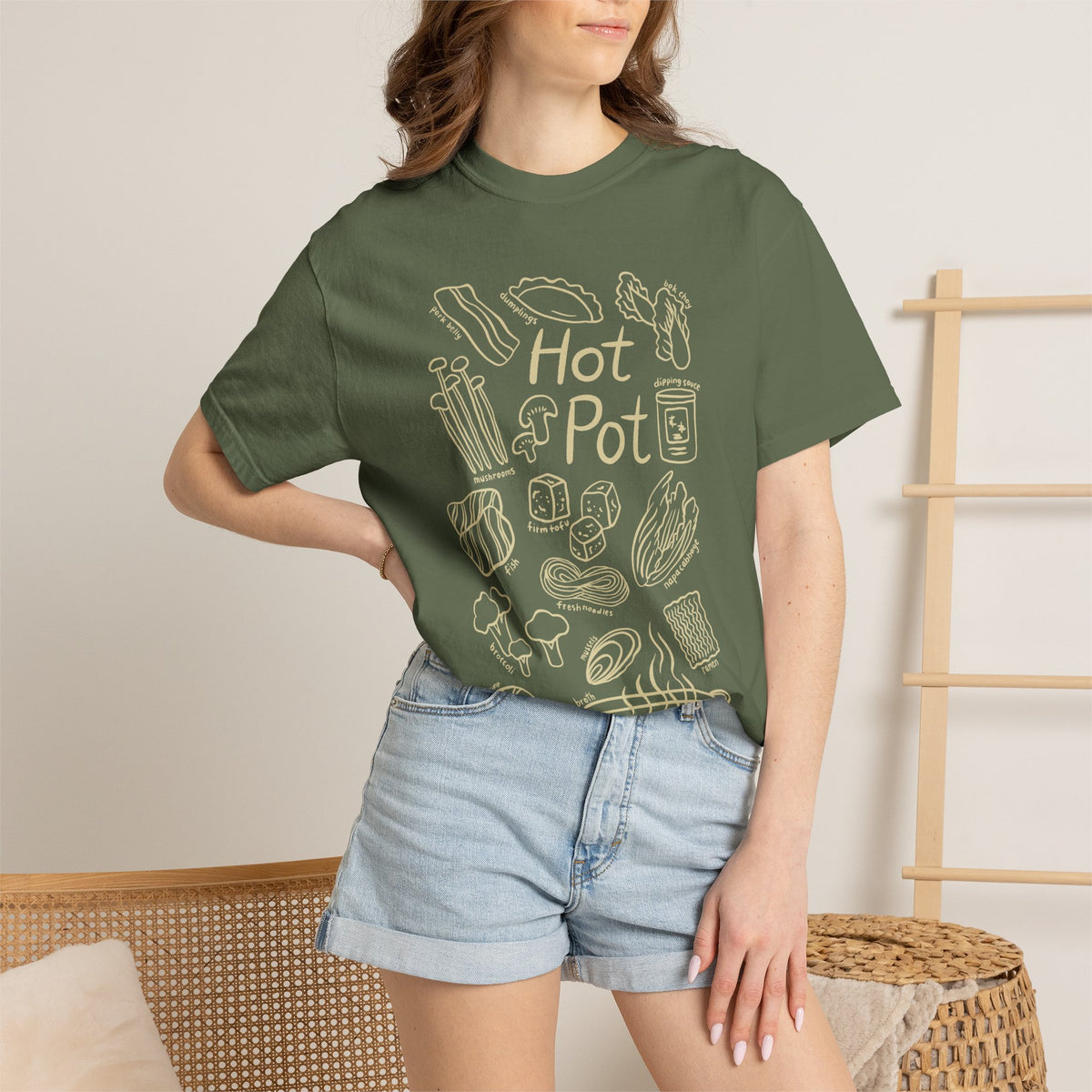 Hot Pot Unisex Garment-Dyed T-shirt